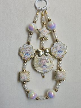 Custom Handmade Bag Charm - White/Pastel